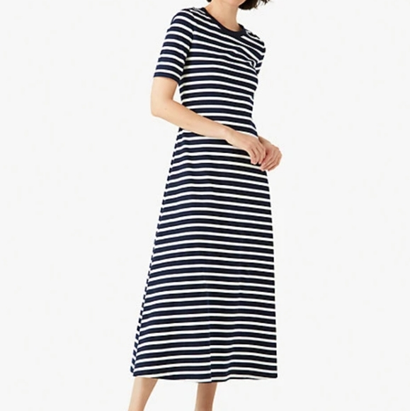 kate spade Dresses Kate Spade Stripped Tee Shirt Maxi Dress Poshmark